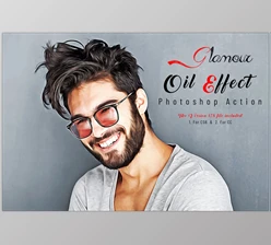 Download Glamour Oil Effect Photoshop Action CreativeMarket - 7318824
