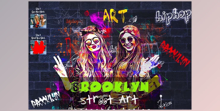 Download Brooklyn Street Art Photoshop Action CreativeMarket - 7321968