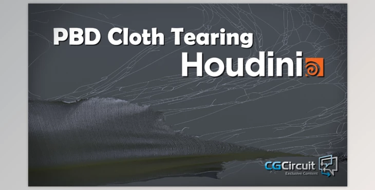 Download CGCircuit – PBD Cloth Tearing in Houdini