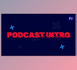 Download Text Intro Typography Podcast | Mogrt (Videohive 37648037)