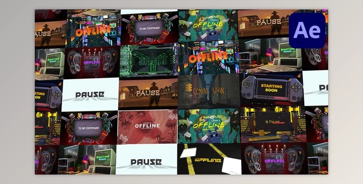 Download Looped Backgrounds | Web • Twitch • Youtube • Live | Part 2 (Videohive 38400854) - AE Project