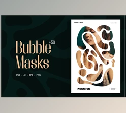 Download Bubble Masks CreativeMarket - 7257813