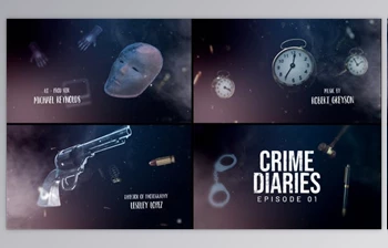Download Crime Diaries – <span class='badge badge-warning'>Title</span> Sequence (Videohive 38404236) - AE Project