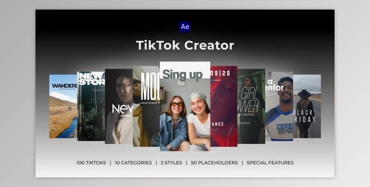 Download TikTok Creator | After Effects (Videohive 38374907) - AE Project
