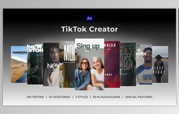 Download TikTok Creator | After <span class='badge badge-warning'>Effects</span> (Videohive 38374907) - AE Project