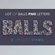 Download Lot of Balls – 3D Lettering CreativeMarket - 7255573