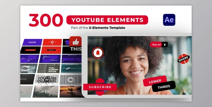 Download Youtube Elements After Effects (Videohive 38506730) - AE Project