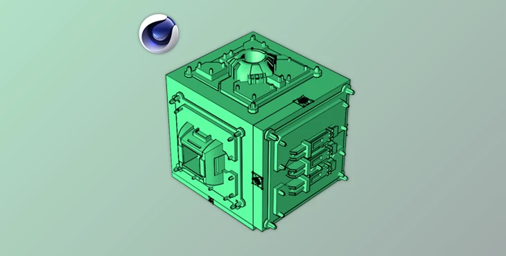 Download Alphapixel – Poly Greeble v1.3 For C4D R15 – R26