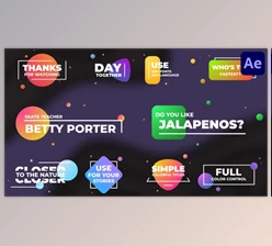Download Simple Colorful Titles for After Effects (Videohive 38539510) - AE Project
