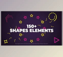 Download 150+ Shape Elements (Videohive 38493991) - AE Project