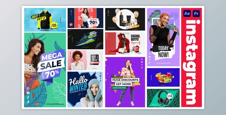 Download Sales | Instagram Stories & Posters (Videohive 38474257) - AE Project