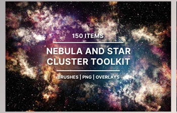 Download Nebula Star Clusters(Brushes, <span class='badge badge-warning'>PNG</span>) <span class='badge badge-warning'>CreativeMarket</span> - 7342247