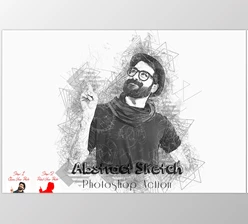 Download Abstract Sketch Photoshop Action CreativeMarket - 7353553