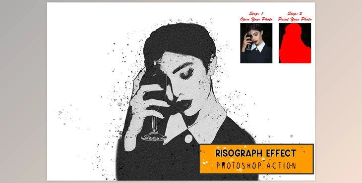 Download Risograph Effect Photoshop Action CreativeMarket - 7348303