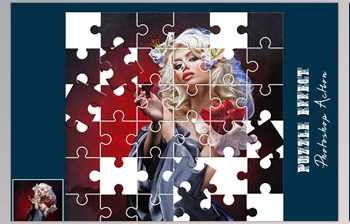 Download Puzzle <span class='badge badge-warning'>Effect</span> Photoshop Action <span class='badge badge-warning'>CreativeMarket</span> - 7357583