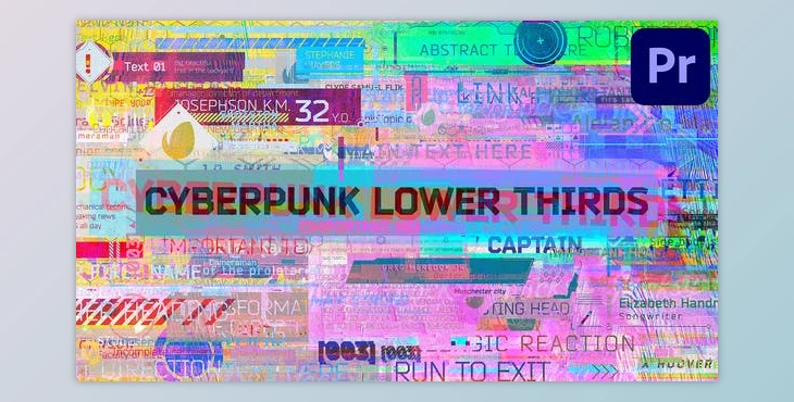 Download Cyberpunk Lower Thirds PP (Videohive 38339664) - PR Project