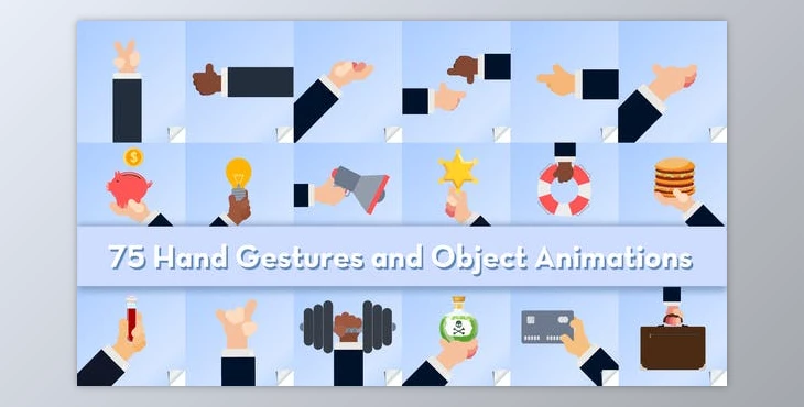 Download Hand Gestures And Objects Animations (Videohive 33498232) - AE Project