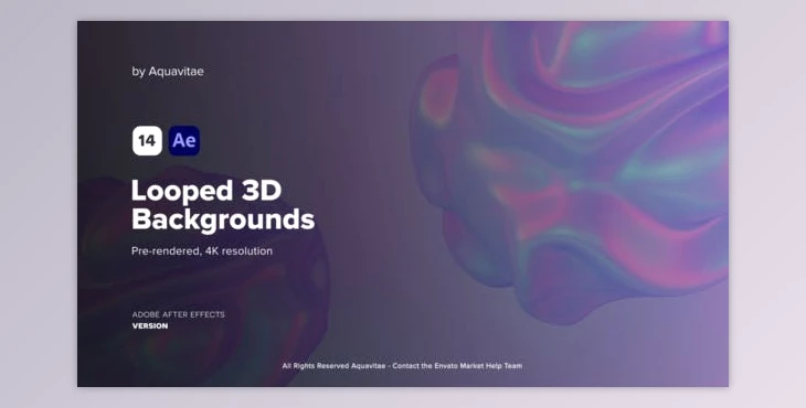 Download Looped 3D Backgrounds (Videohive 38323768) - AE Project