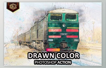 Download Drawn <span class='badge badge-warning'>Color</span> Photoshop Action GraphicRiver - 32784152