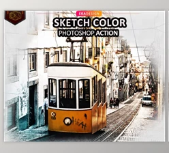 Download Sketch Color Photosop Action GraphicRiver - 33005478