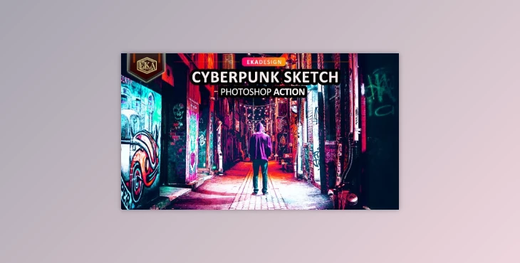 Download Cyber Punk Sketch Photoshop Action GraphicRiver - 33236860