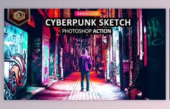 Download Cyber <span class='badge badge-warning'>Punk</span> Sketch Photoshop Action GraphicRiver - 33236860