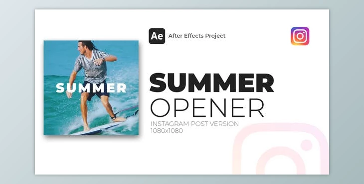 Download Summer Opener Instagram Post (Videohive 38550371) - AE Project