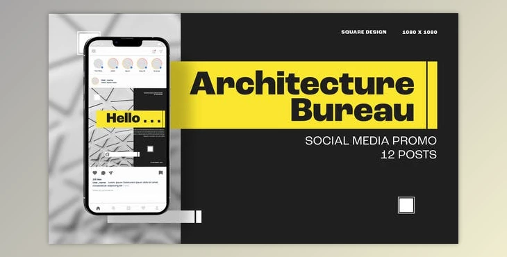 Download Architecture Bureau Social Media Promo Posts (Videohive 38553949) - AE Project