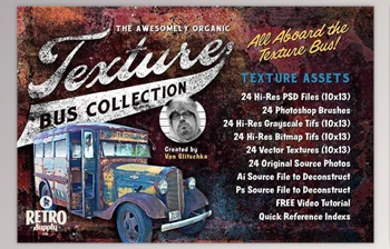Download THE AWESOMELY ORGANIC TEXTURE BUS COLLECTION FOR <span class='badge badge-warning'>ADOBE</span> <span class='badge badge-warning'>PHOTOSHOP</span> - RetroSupply