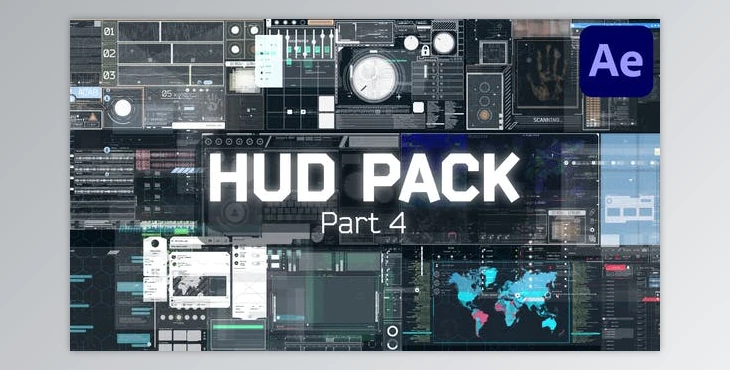 Download HUD Pack | Part 4 (Videohive 38583297) - AE Project