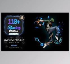 Download 110 Glowing Doodles Pack (Videohive 38543976) - AE Project