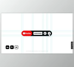 Download Youtube Subscribe Buttons 4K | MOGRT (Videohive 37895836)