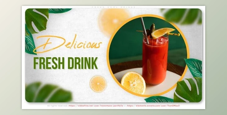 Download Fresh Cool Drinks (Videohive 38600430) - AE Project