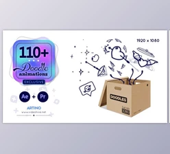 Download 110 Animated Doodles Pack (Videohive 28732986) - AE Project