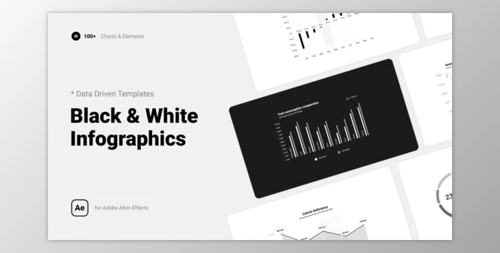 Download Black & White Infographics (Videohive 38563022) - AE Project