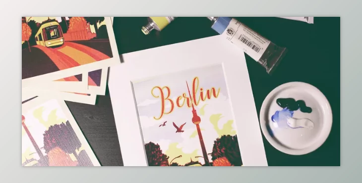 Download Commercial Illustration: Creating a City Postcard with Gouache and Photoshop