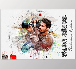 Download Splash Artwork Photoshop Action CreativeMarket - 7374739