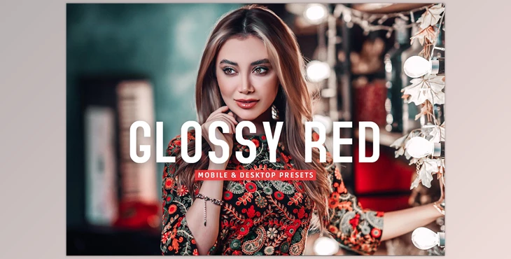 Download Glossy Red Pro Lightroom Presets CreativeMarket - 7375254