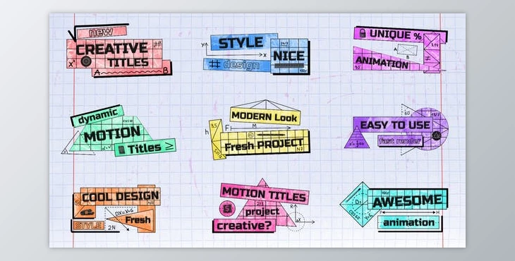 Download Back To School (9 Titles) (Videohive 38664387) - PR Project