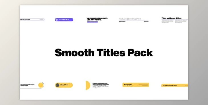 Download Smooth Titles for Davinci Resolve (Videohive 38546166)
