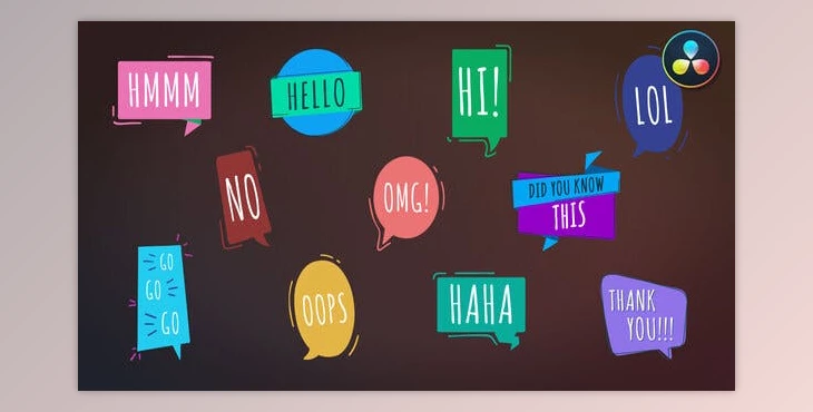 Download Speech Bubbles [Davinci Resolve] (Videohive 38575655)