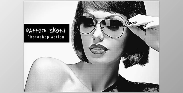 Download Pattern Sketch Photoshop Action CreativeMarket - 7377267
