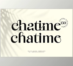 Download Chatime – A Bold Ligature Font