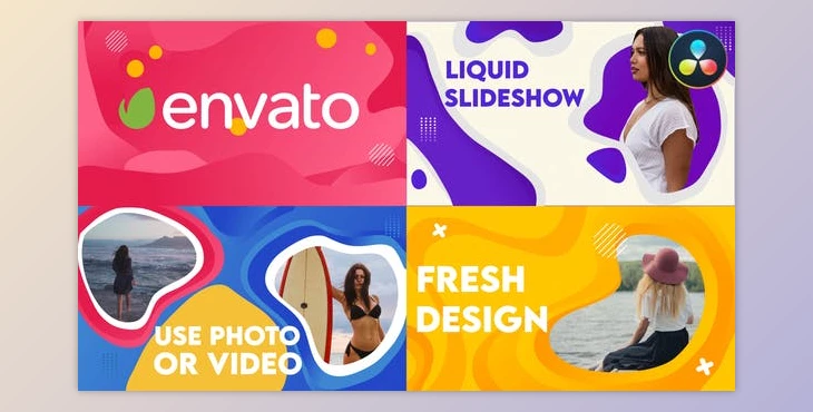 Download Liquid Slideshow | DaVinci Resolve (Videohive 38553968)
