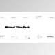 Download Minimal Titles for Davinci Resolve (Videohive 38601255)