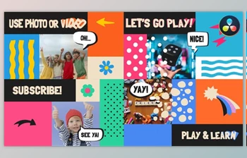 Download <span class='badge badge-warning'>Kids</span> Slideshow for DaVinci Resolve (Videohive 38553104)