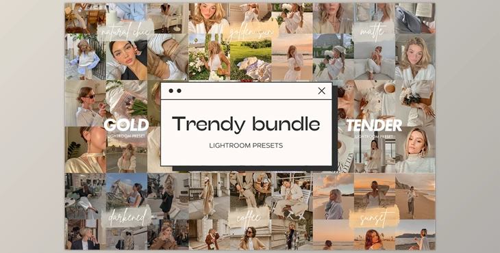 Download 24 Trendy Lightroom Presets Bundle CreativeMarket - 6764376