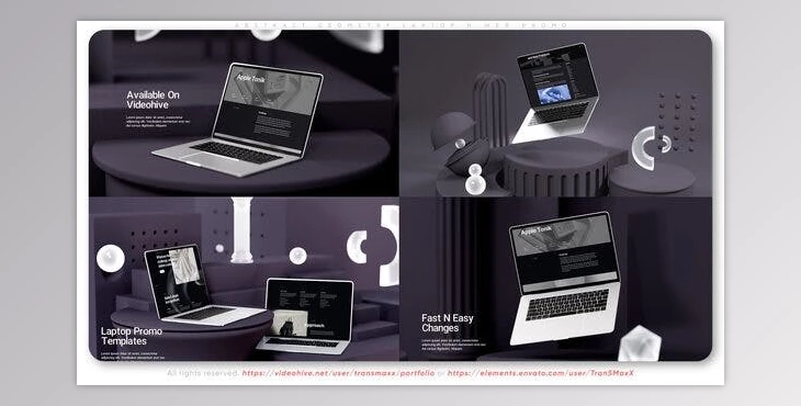 Download Abstract Geometry Laptop N Web Promo (Videohive 38650011) - AE Project