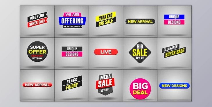 Download 3D Promo Tags V1 (Videohive 38542097) - AE Project