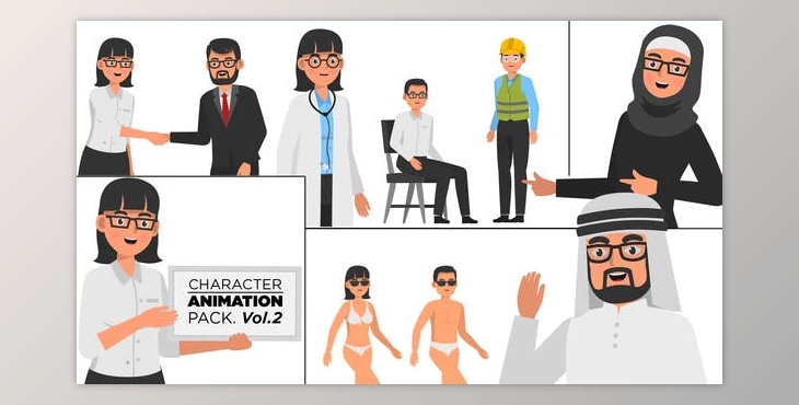 Download Character Animation Pack Vol.2 (Videohive 23749871) - AE Project